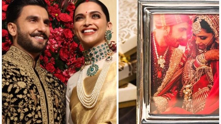Photo: Ranveer Singh & Deepika Padukone’s Ivory & Gold Wedding Giveaways