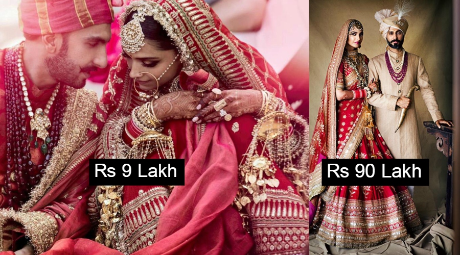 HIGHEST-PAID ACTRESS DEEPIKA PADUKONE WORE THE CHEAPEST BRIDAL LEHENGA, THESE ACTRESSES SPENT WAY MORE