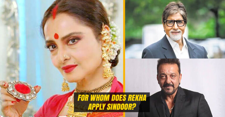 For whom does Rekha still apply Sindoor? Is it for Amitabh Bachchan or Sanjay Dutt or someone else?