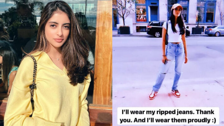 Navya Naveli Nanda poses in ripped jeans; tells Uttrakhand CM, ‘Change your mentality before changing our clothes’