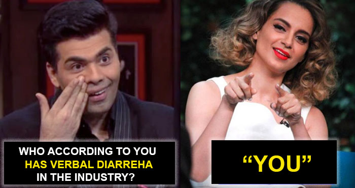 8 Epic Moments When Kangana Ranaut Slammed Karan On Koffee With Karan