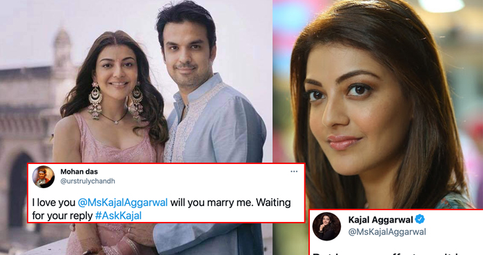 Kajal Aggarwal gave an apt reply to the fan who proposed to her on social media