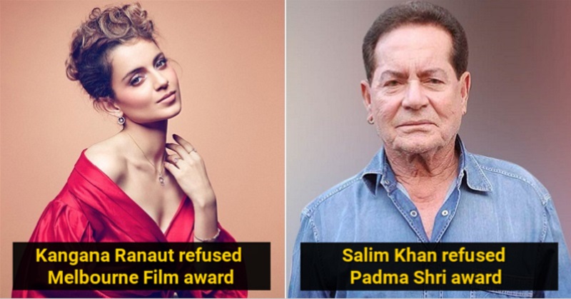 10 Bollywood Celebrities Who Refused An Award For Lame Reasons
