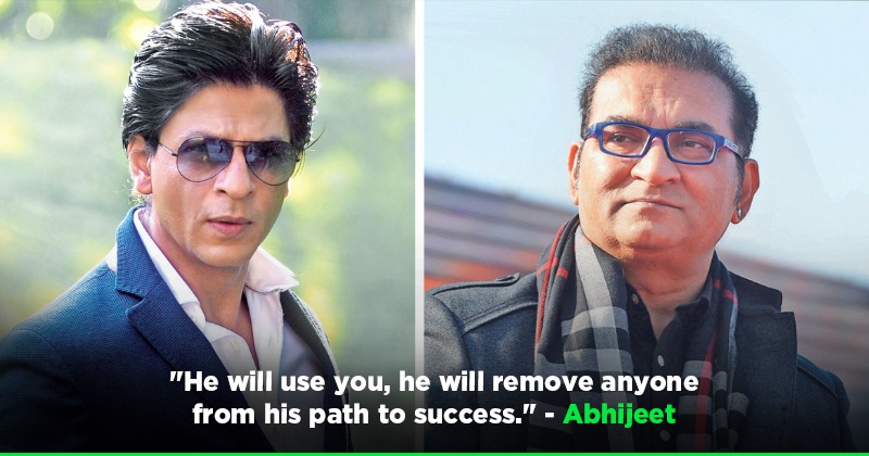 Abhijeet Bhattacharya Makes A Shocking Claim Against Shah Rukh Khan, Says He Uses People