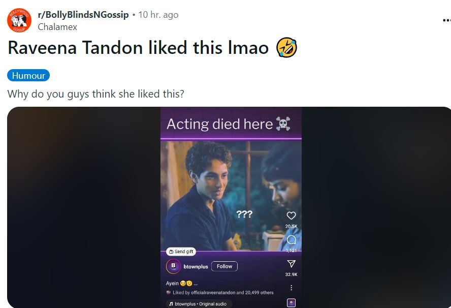 What is the truth behind Raveena Tandon's 'like' on Khushi Kapoor-Agastya Nanda's criticism post? Reaction revealed 1 What is the truth behind Raveena Tandon's 'like' on Khushi Kapoor-Agastya Nanda's criticism post? Reaction revealed Raveena Tandon5