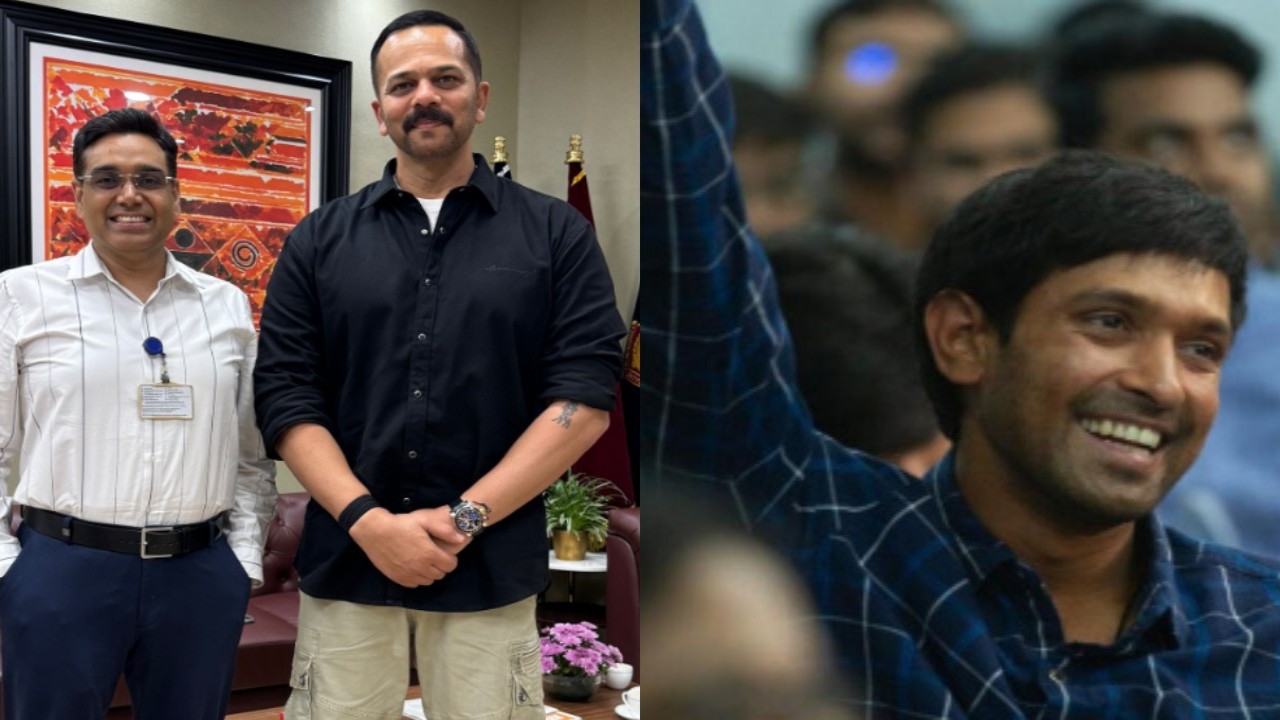12th Fail: Rohit Shetty Poses With IPS Manoj Kumar Sharma, Says ‘Had The Honour Of Working With Him’