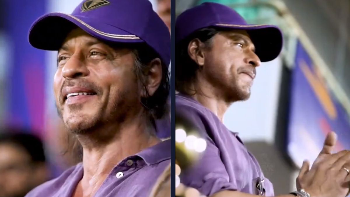 Shah Rukh Khan Looks Dapper At IPL Match As He Cheers For Kolkata Knight Riders | Watch