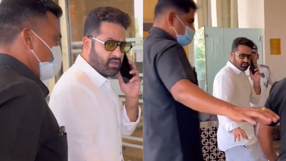Jr NTR Gets Frustrated After Paparazzi Tries To Follow Him Inside Hotel | Watch