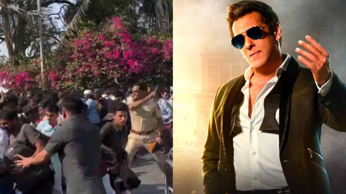 Police Lathi Charges Salman Khan’s Fans Outside Galaxy Apartment On Eid | Watch Viral Video