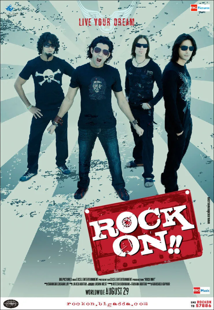 Rock On!! 2008 Movie Cast, OTT, Budget, Box Office, And More 2 Rock On!! poster
