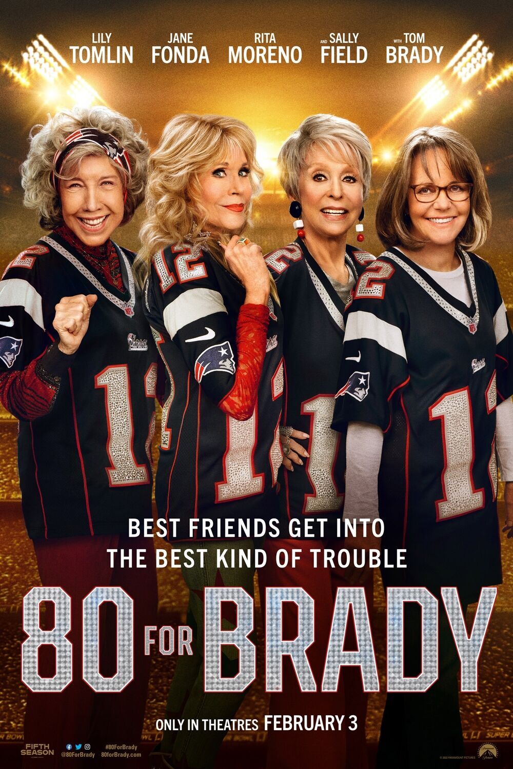 80 for Brady 2023 Movie Details