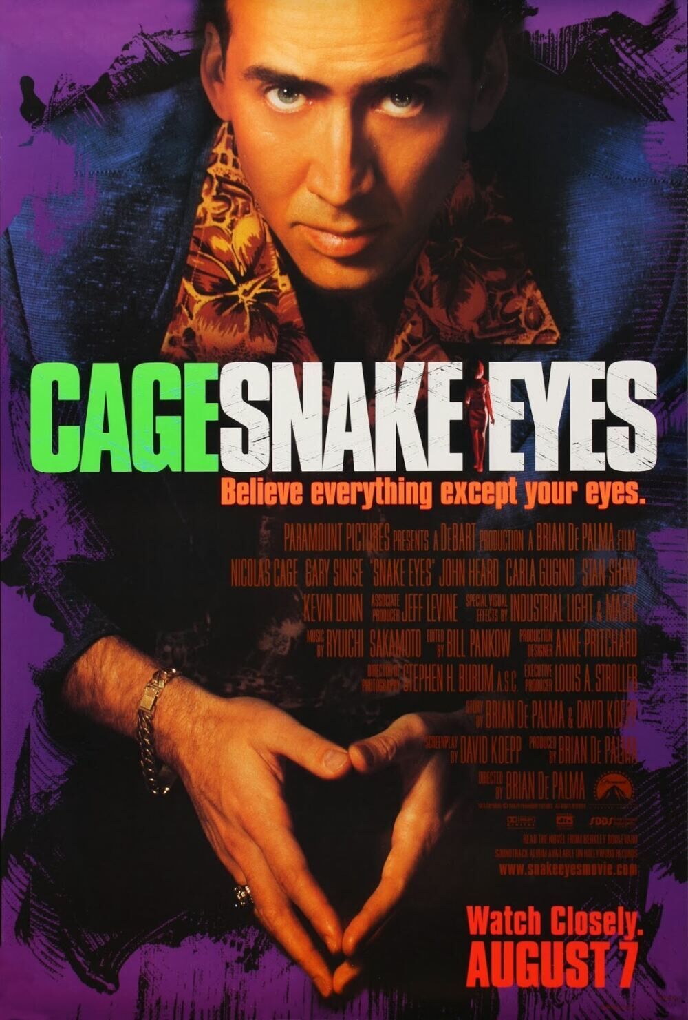 Snake Eyes 1998 Movie Cast, OTT, Budget, Box Office, And More