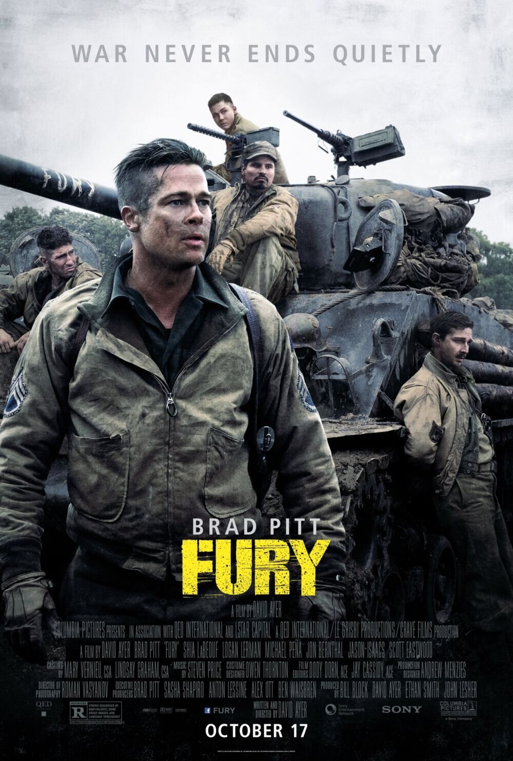 Fury 2014 Movie Cast, OTT, Budget, Box Office, And More