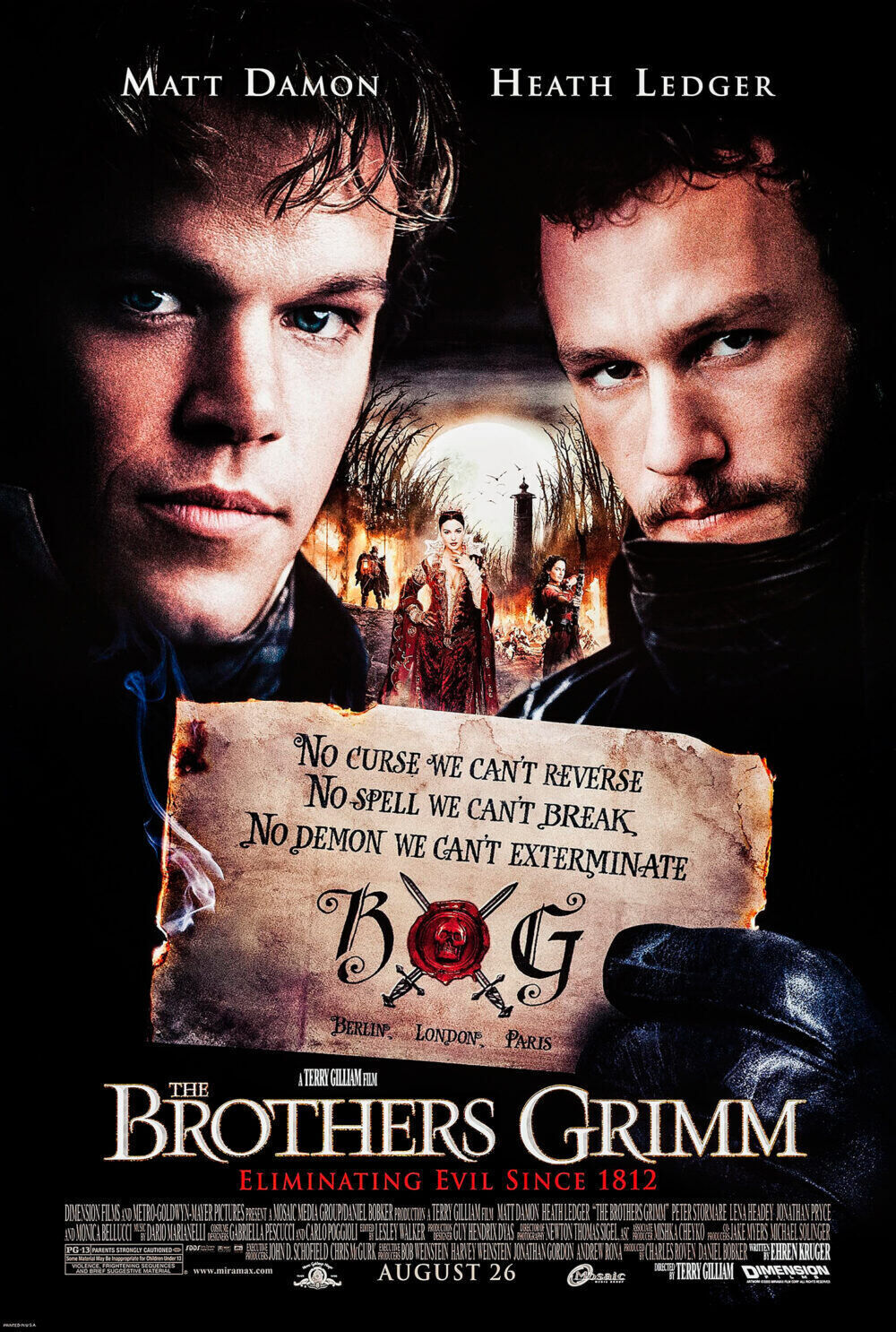 The Brothers Grimm 2005 Movie Cast, OTT, Budget, Box Office, And More