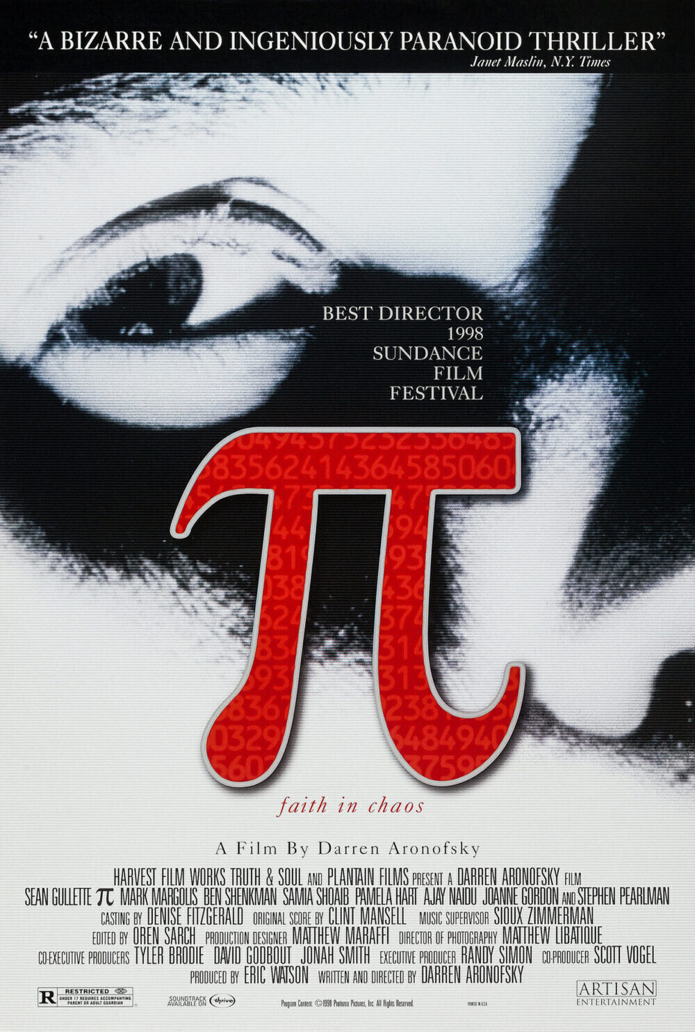 Pi 1998 Movie Cast, OTT, Budget, Box Office, And More