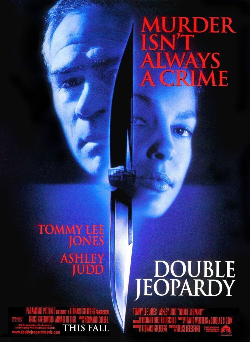 Double Jeopardy 1999 Movie Cast, OTT, Budget, Box Office, And More