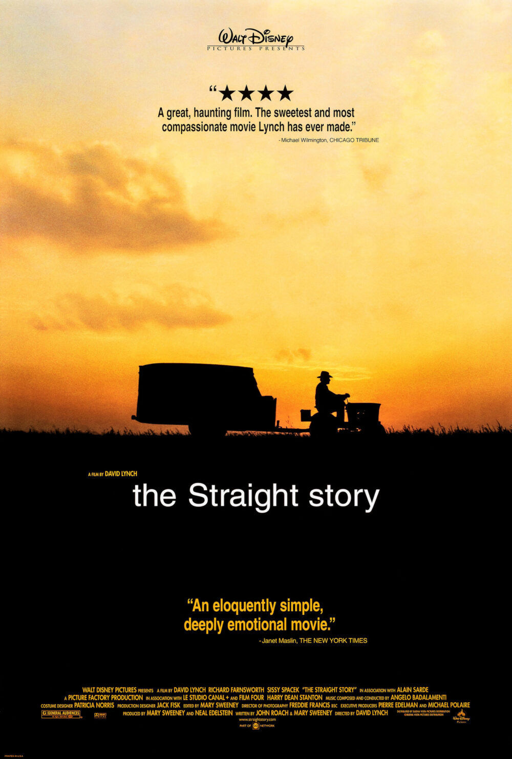 The Straight Story 1999 Movie Cast, OTT, Budget, Box Office, And More