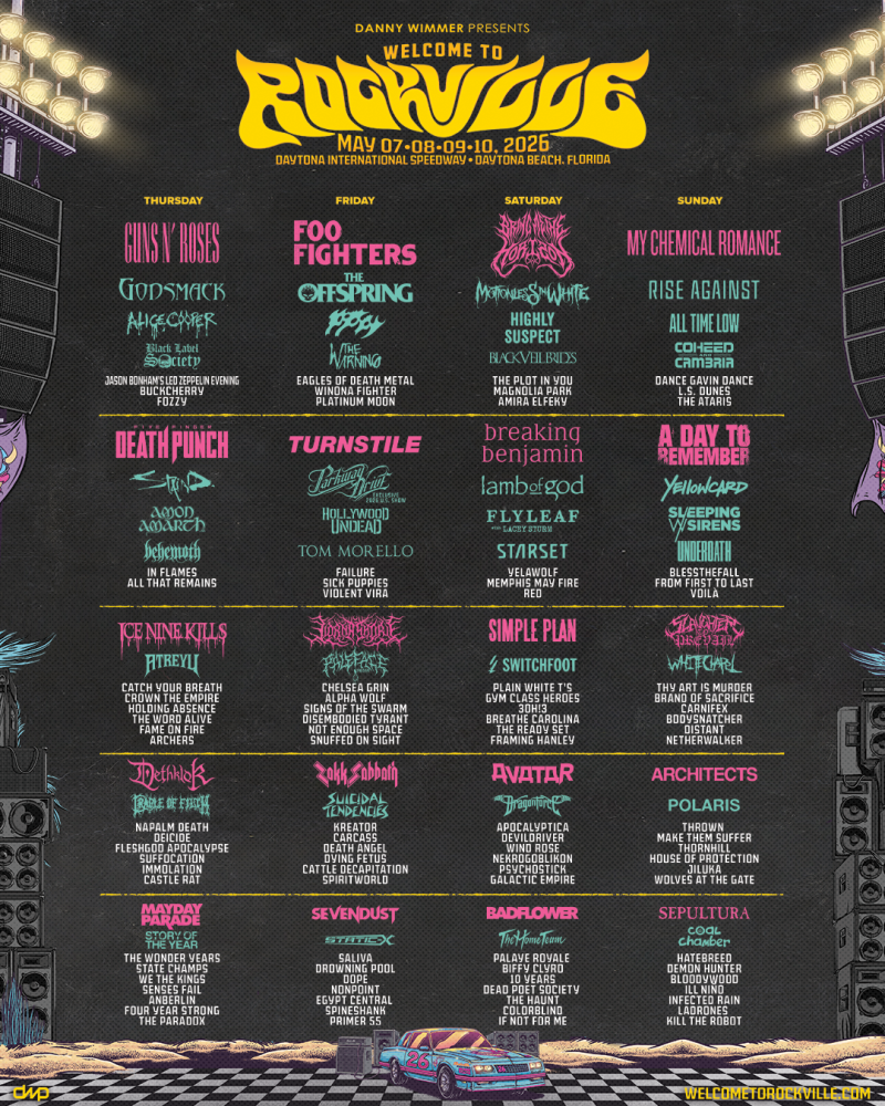 Rock Gods Unite: Welcome to Rockville 2026 Drops Massive Lineup with Guns N' Roses, Foo Fighters, My Chemical Romance, and Bring Me The Horizon